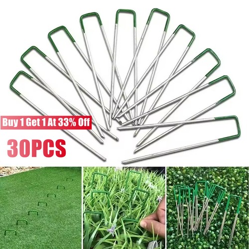 30x artificial grass pins - 30x,